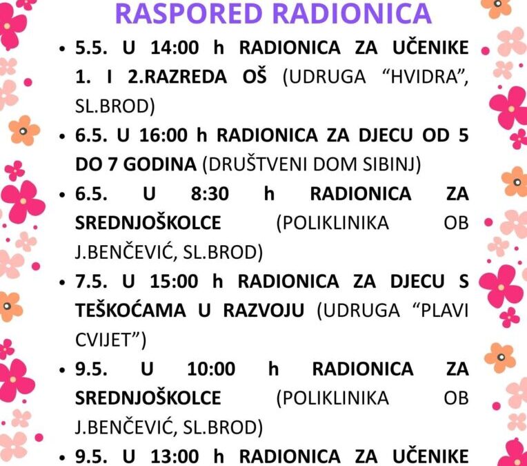 STEM SPAJALICA: 1. ciklus radionica (svibanj)